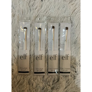 e.l.f. Makeup Brushes Bundle – 2 Smudge + 2 Eye Crease (NWT)